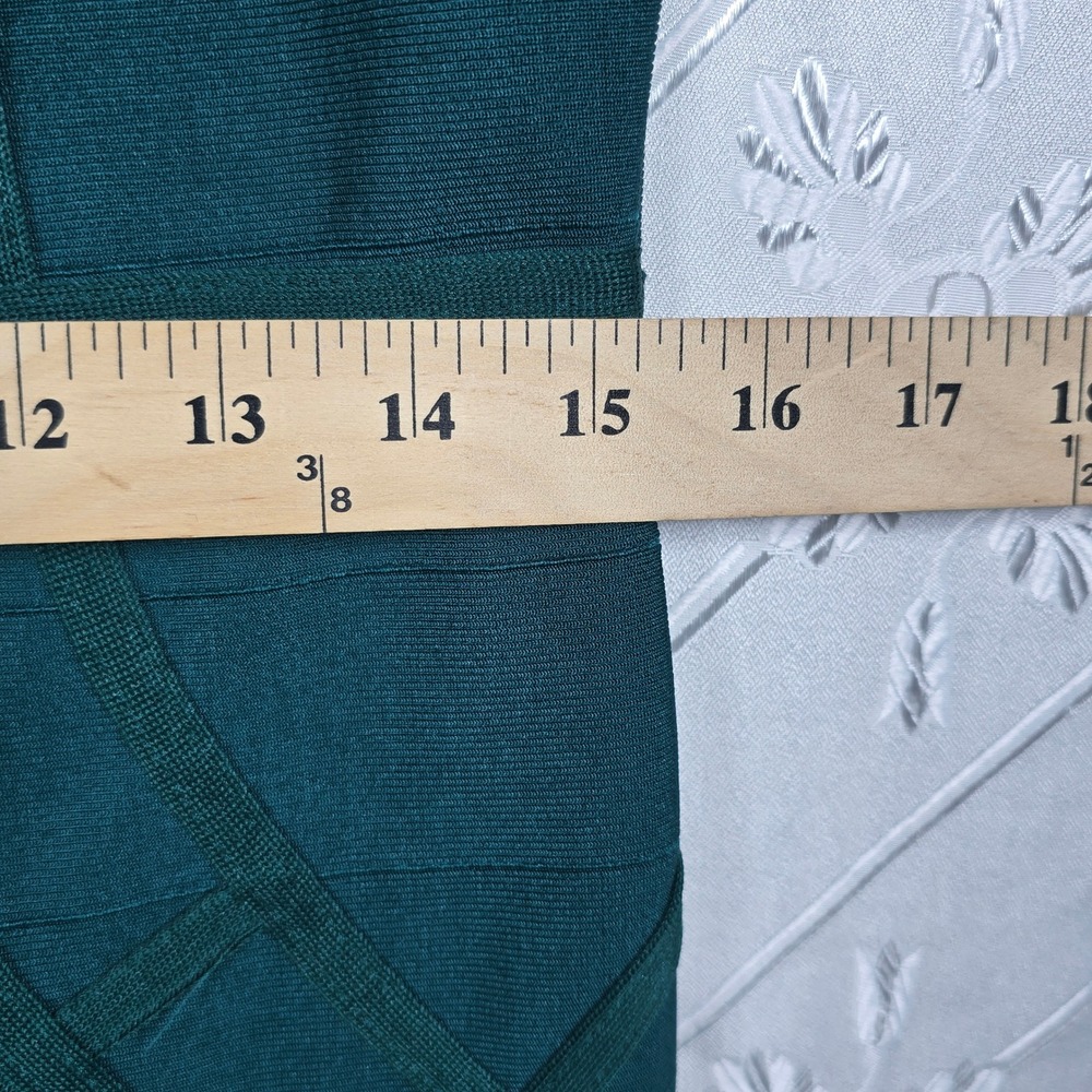 Haute Monde Green Bandage Dress Bodycon Party Women's‎ Size XL Style HMD13052 - Picture 7 of 11